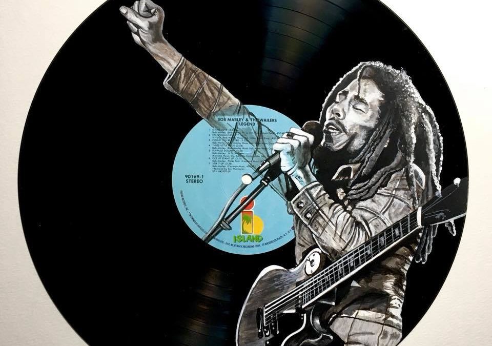 Bob Marley Vinyl Portrait