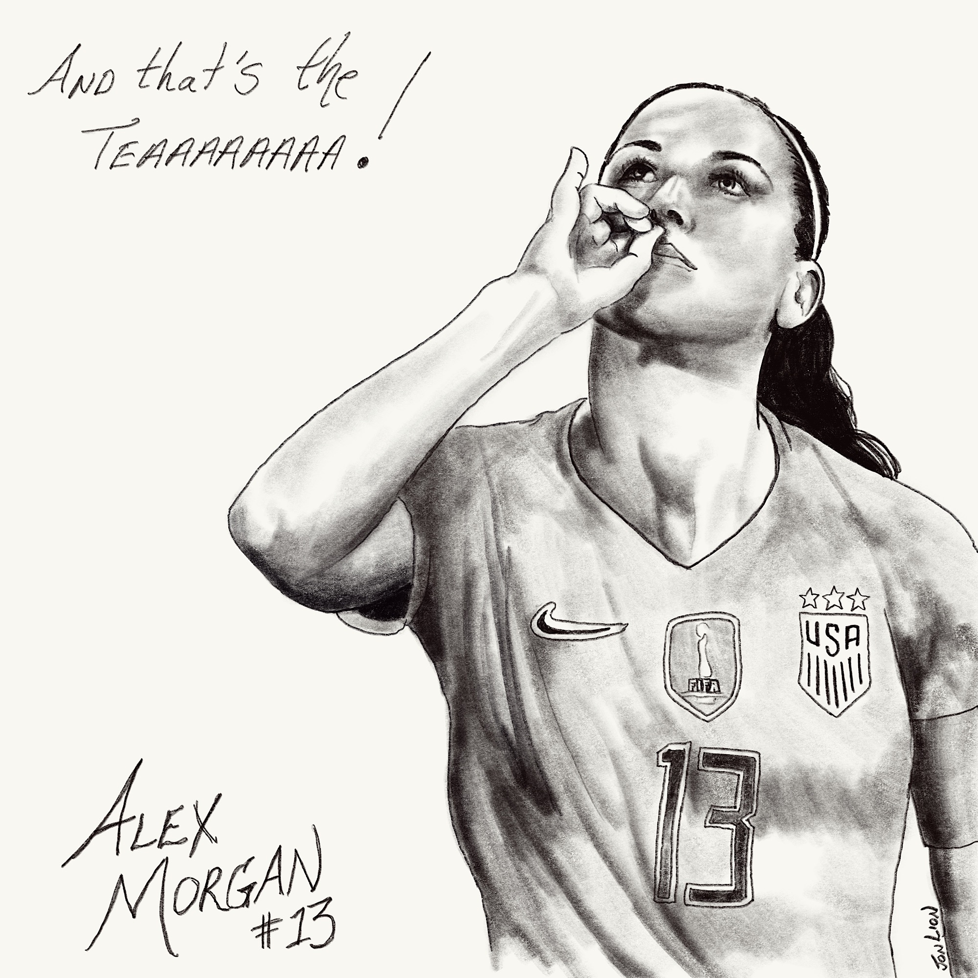 Alex Morgan Coloring Page