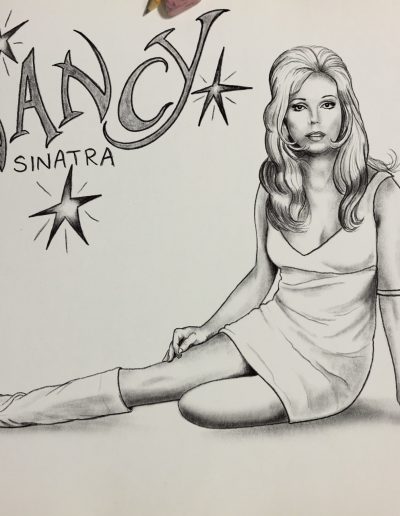 Nancy Sinatra - 16x20 - Charcoal Drawing - $800