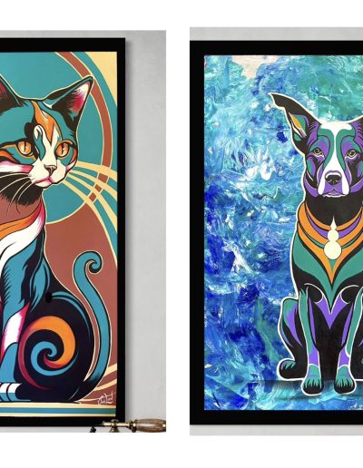 Want your Fur Baby painted in this style? $500- email me!