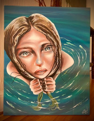 She Emerges- 16x20 stretched Canvas- $200